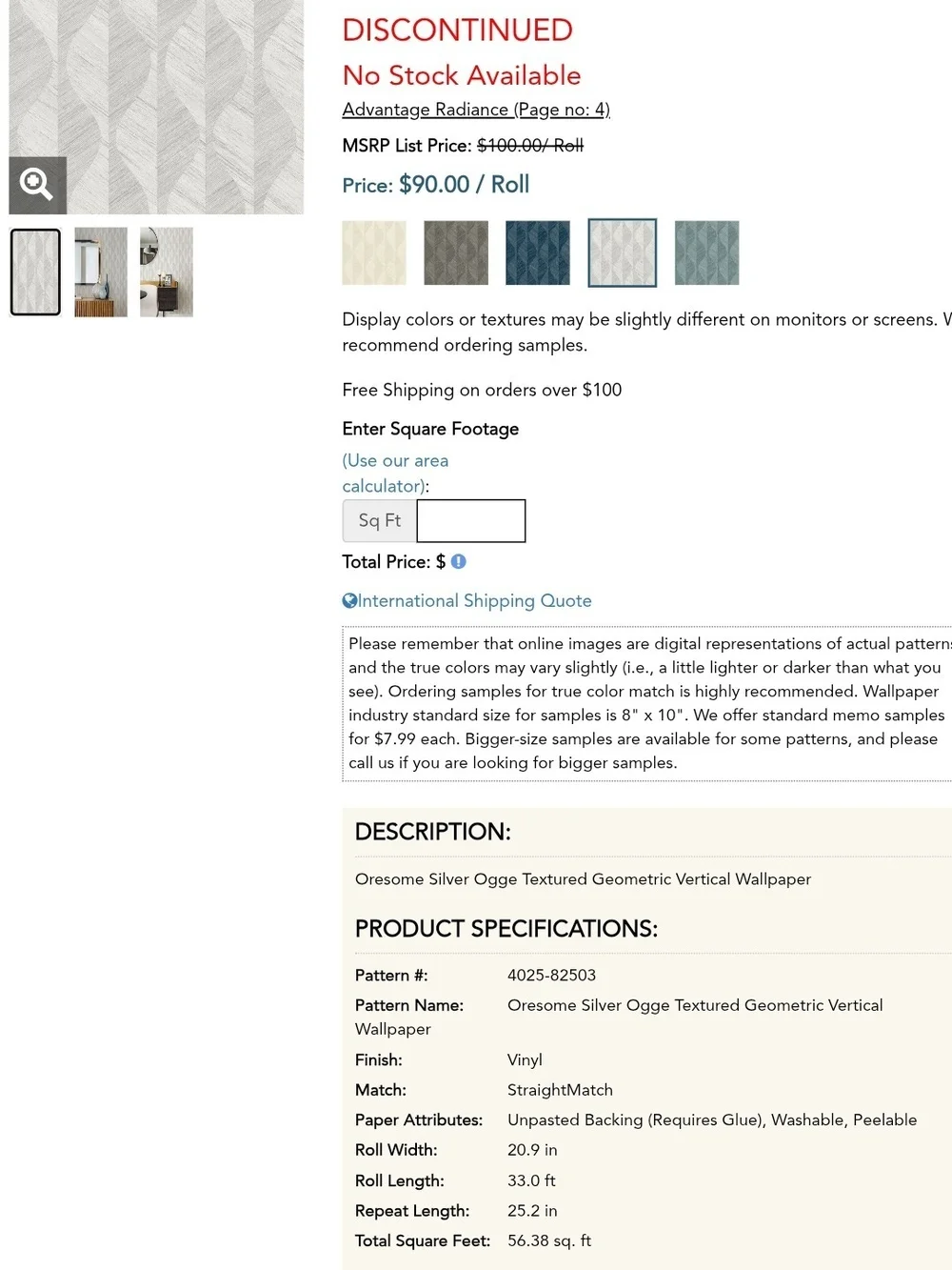Oresome Silver Ogge Textured Geometric Vertical Wallpaper Roll